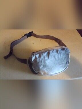 Brixton Beige Velvet Men’s Waist Belt Bag